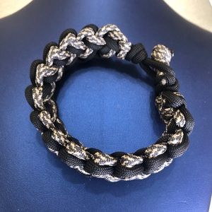Handmade PARACORD BRACELET UNISEX black/grey